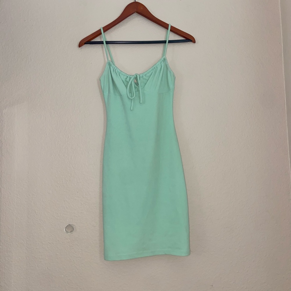 Green Princess Polly mini dress y2k bodycon street wear formal going out vibes - Picture 14 of 16